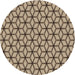 Square Machine Washable Transitional Brown Rug, wshpat375