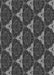 Patterned Charcoal Black Rug, pat376gry