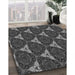 Machine Washable Transitional Charcoal Black Rug in a Family Room, wshpat376gry