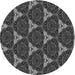 Square Machine Washable Transitional Charcoal Black Rug in a Living Room, wshpat376gry