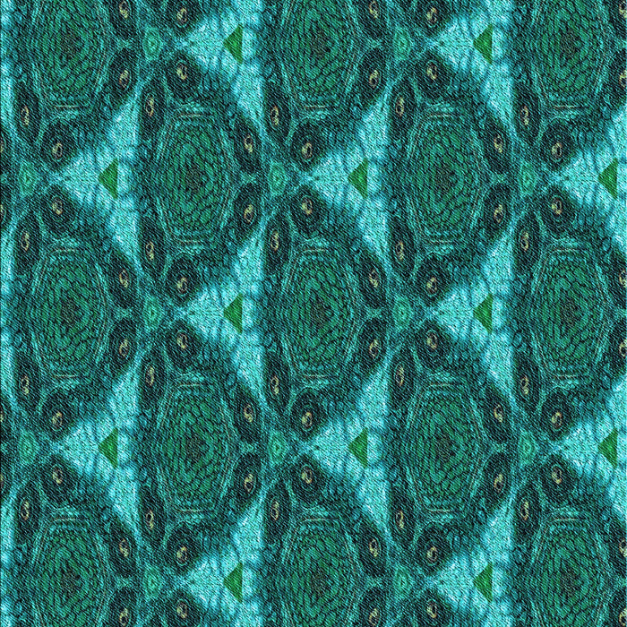 Machine Washable Transitional Dark Turquoise Green Rug, wshpat376lblu