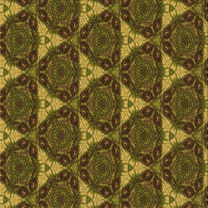 Round Patterned Bakers Brown Rug, pat376org