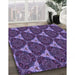 Patterned Medium Purple Rug in Family Room, pat376pur