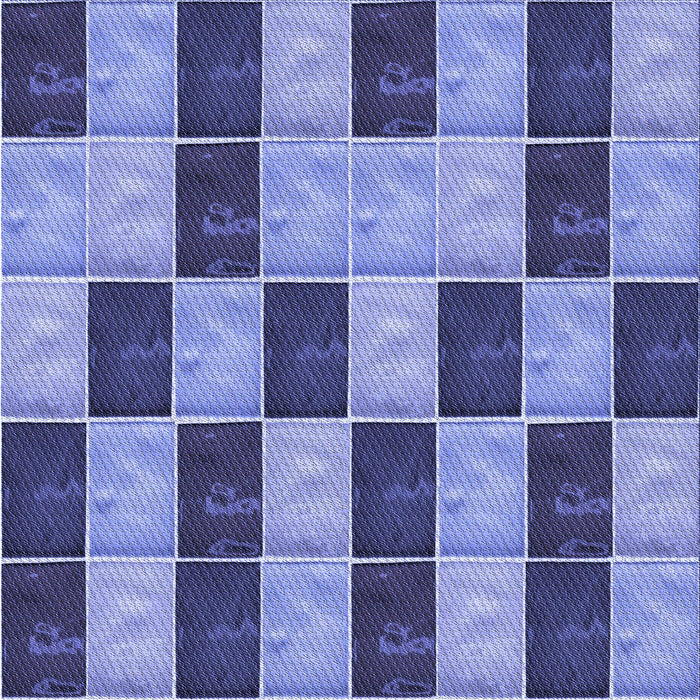 Round Patterned Denim Blue Rug, pat3760blu