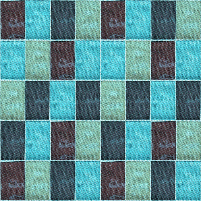 Round Patterned Turquoise Green Rug, pat3760lblu