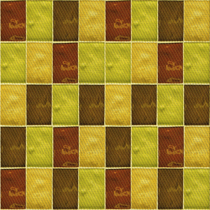 Round Patterned Saddle Brown Rug, pat3760yw