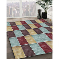 Patterned Sage Green Novelty Rug, pat3760