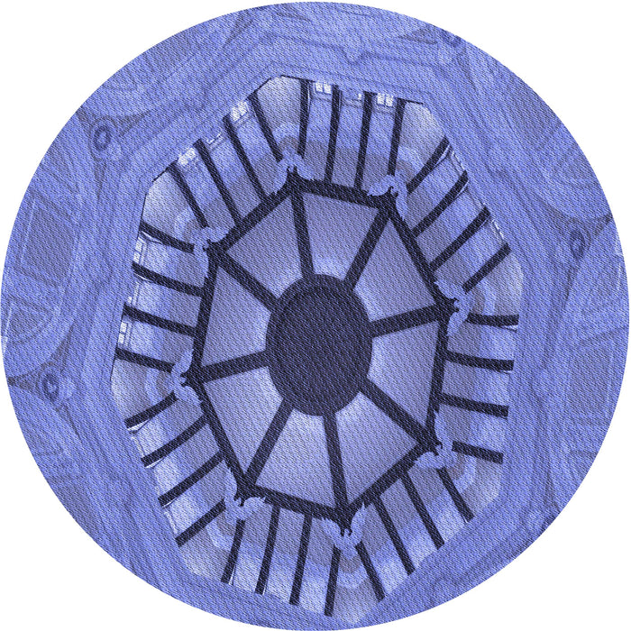 Square Patterned Sky Blue Rug, pat3761blu