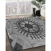 Patterned Gray Rug in Family Room, pat3761gry