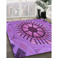 Patterned Purple Rug, pat3761pur