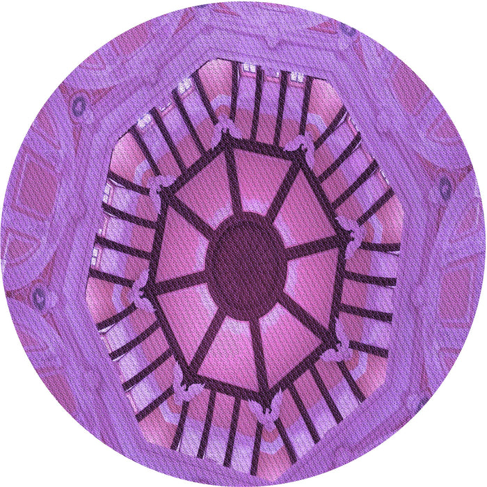 Square Machine Washable Transitional Purple Rug in a Living Room, wshpat3761pur