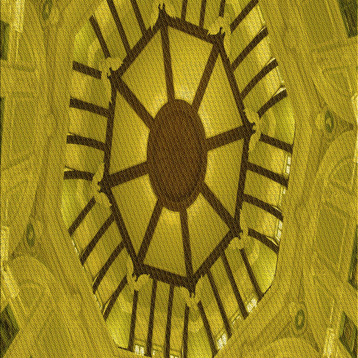 Machine Washable Transitional Oak Brown Rug, wshpat3761yw