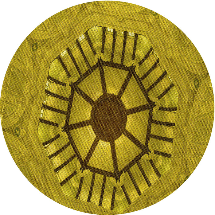 Square Patterned Oak Brown Rug, pat3761yw