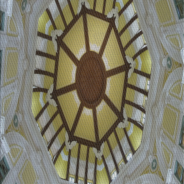 Machine Washable Transitional Sage Green Rug, wshpat3761