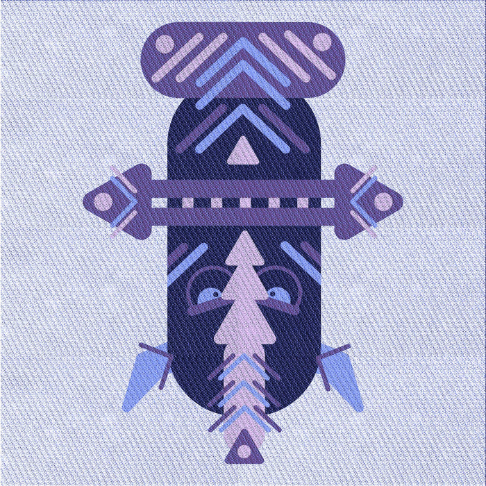 Round Machine Washable Transitional Lavender Blue Rug, wshpat3762blu