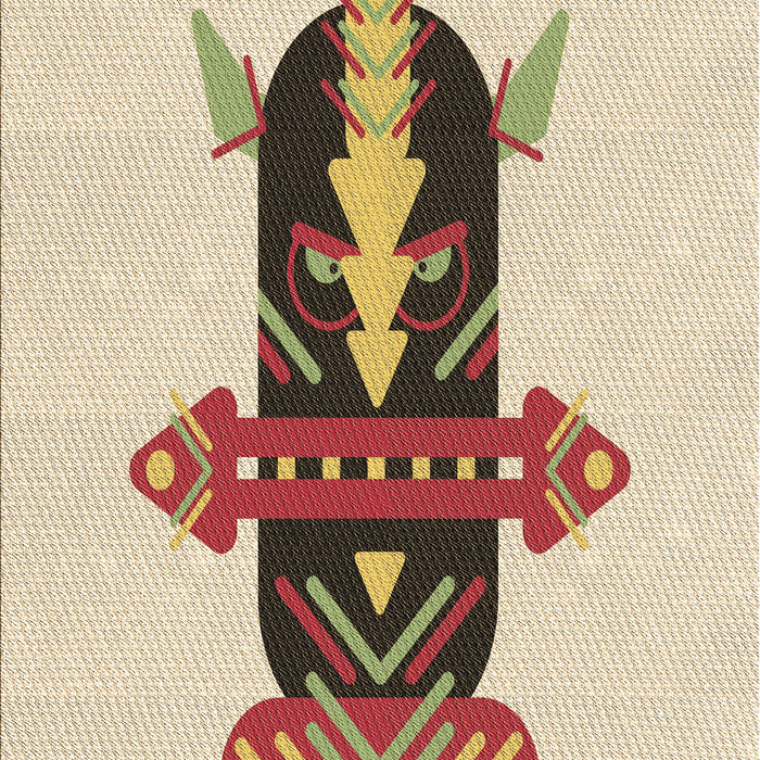 Patterned Vanilla Gold Rug, pat3762brn