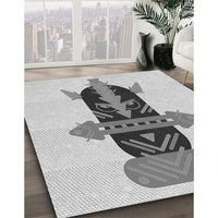 Patterned Gray Rug, pat3762gry