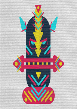 Patterned Mauve Taupe Purple Novelty Rug, pat3762