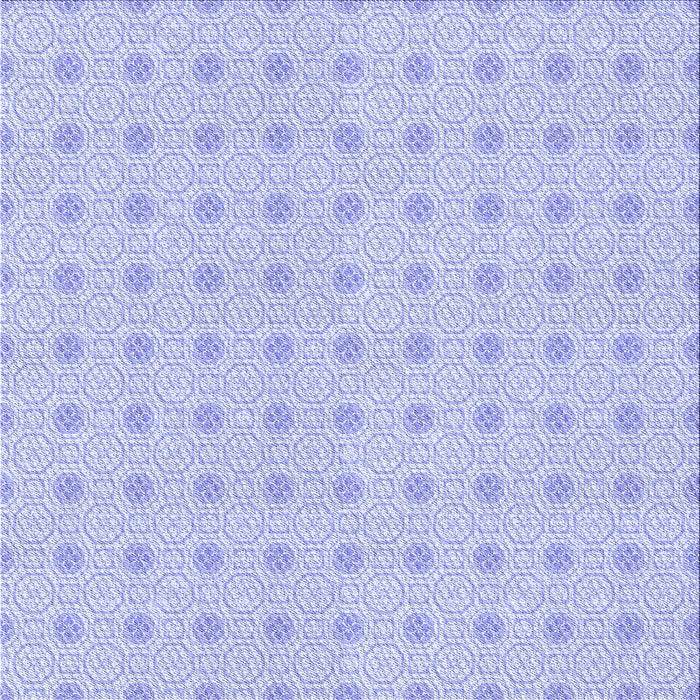 Round Patterned Blue Rug, pat3763blu