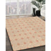 Patterned Khaki Gold Rug in Family Room, pat3763brn