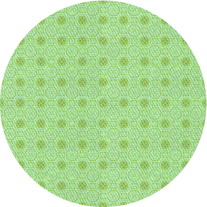 Square Machine Washable Transitional Green Rug in a Living Room, wshpat3763grn