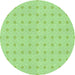 Square Patterned Green Rug, pat3763grn