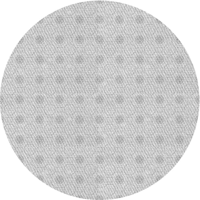 Square Patterned Platinum Gray Rug, pat3763gry