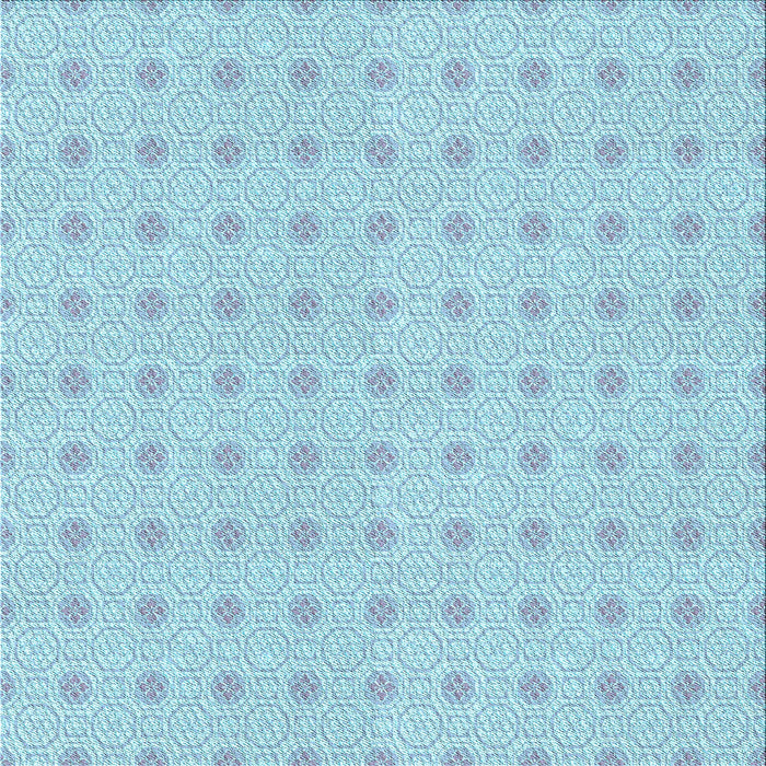 Round Patterned Crystal Blue Rug, pat3763lblu