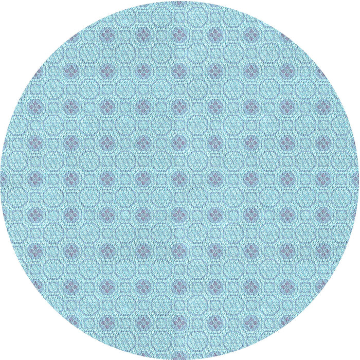 Square Patterned Crystal Blue Rug, pat3763lblu
