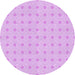 Square Patterned Purple Rug, pat3763pur