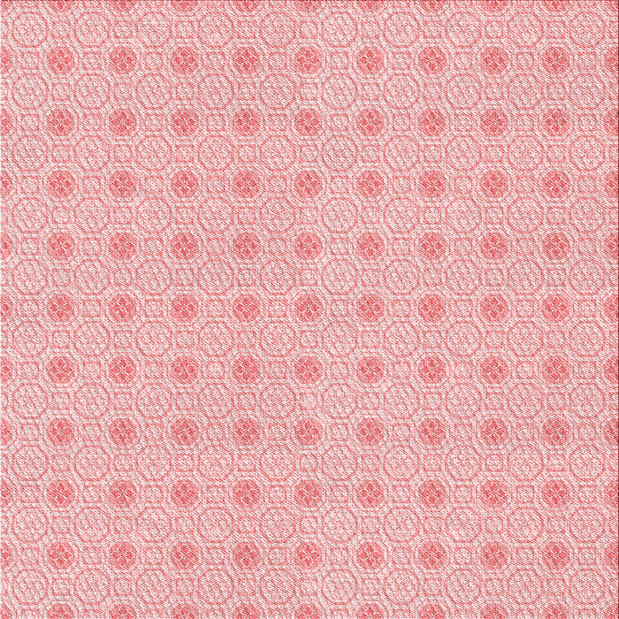 Round Patterned Pink Rug, pat3763rd