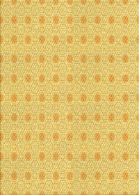 Machine Washable Transitional Chrome Gold Yellow Rug, wshpat3763yw