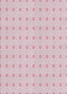 Patterned Pale Violet Red Pink Novelty Rug, pat3763