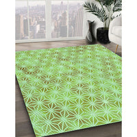 Patterned Pastel Green Rug, pat3764grn