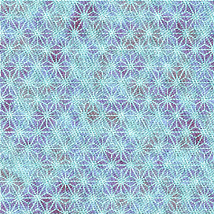 Round Patterned Light Purple Blue Rug, pat3764lblu
