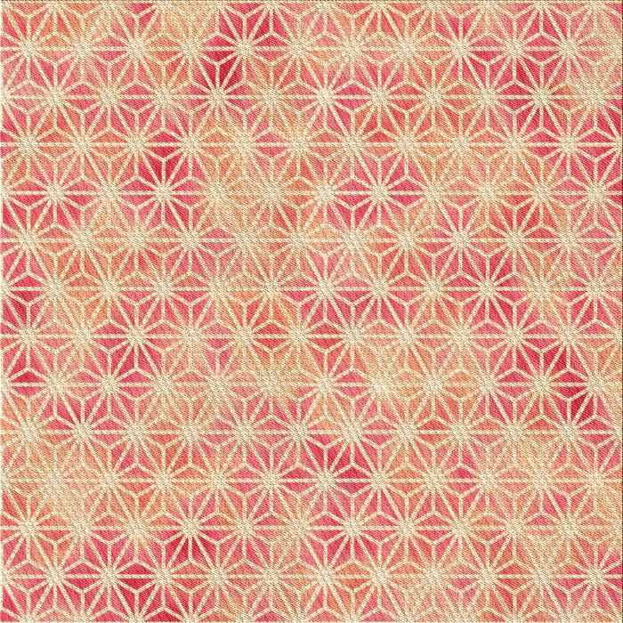 Round Machine Washable Transitional Bright Orange Rug, wshpat3764org