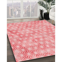 Patterned Red Rug, pat3764rd