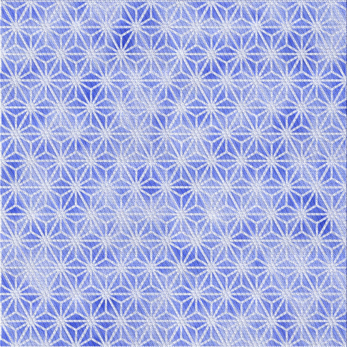 Round Machine Washable Transitional Sky Blue Rug, wshpat3765blu