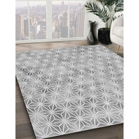 Patterned Gunmetal Gray Rug, pat3765gry