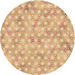 Square Patterned Brown Gold Rug, pat3765org