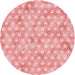 Square Patterned Deep Rose Pink Rug, pat3765rd