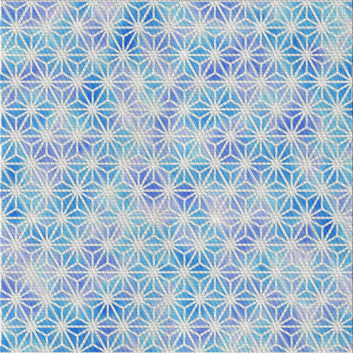 Sideview of Machine Washable Transitional Blue Rug, wshpat3765