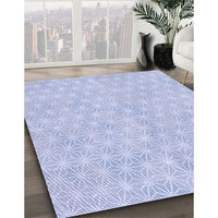 Patterned Blue Rug, pat3766blu