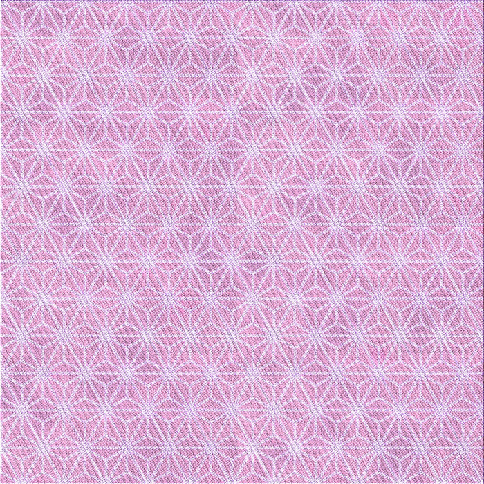 Round Patterned Blossom Pink Rug, pat3766pur