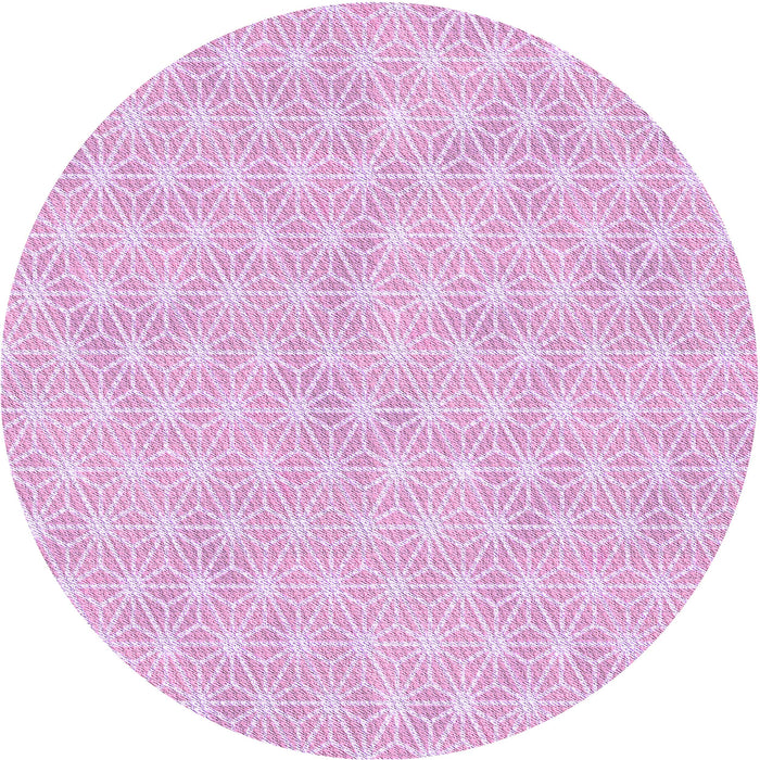 Square Patterned Blossom Pink Rug, pat3766pur