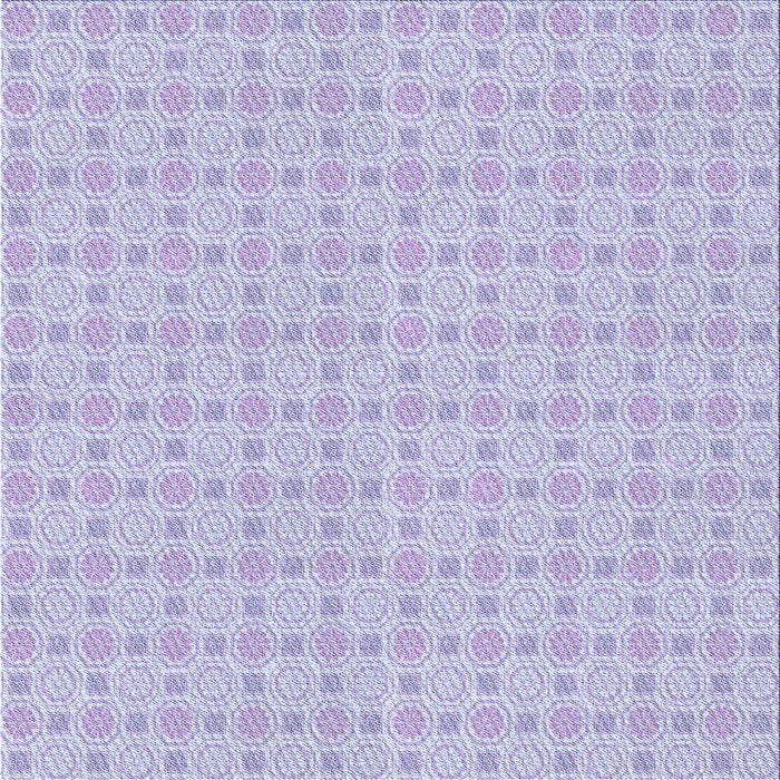 Round Machine Washable Transitional Purple Mimosa Purple Rug, wshpat3767blu