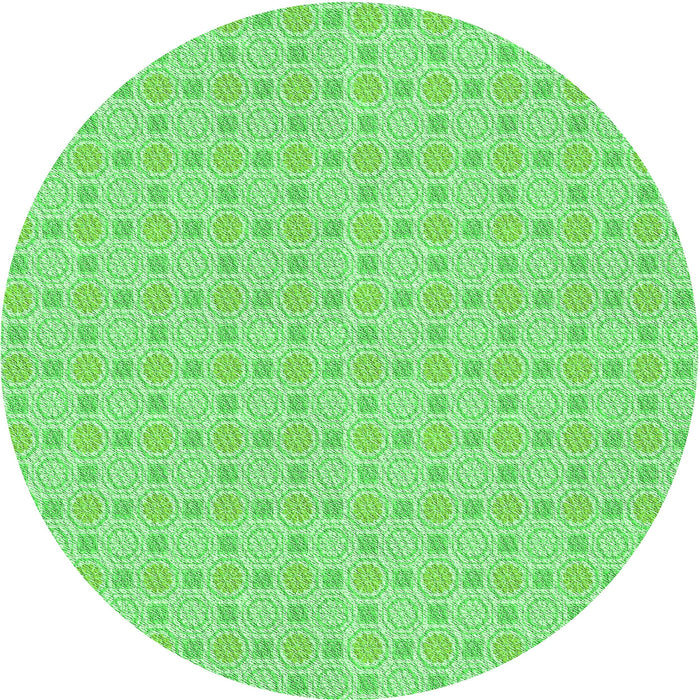 Square Patterned Green Rug, pat3767grn