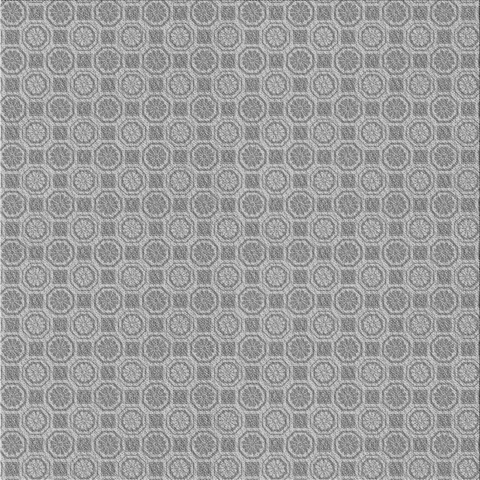 Round Patterned Gray Rug, pat3767gry
