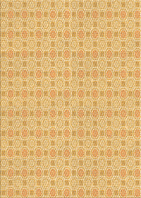 Machine Washable Transitional Dark Orange Rug, wshpat3767org