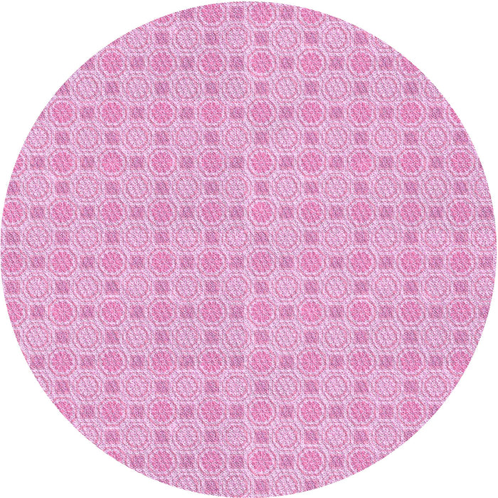 Square Patterned Blossom Pink Rug, pat3767pur